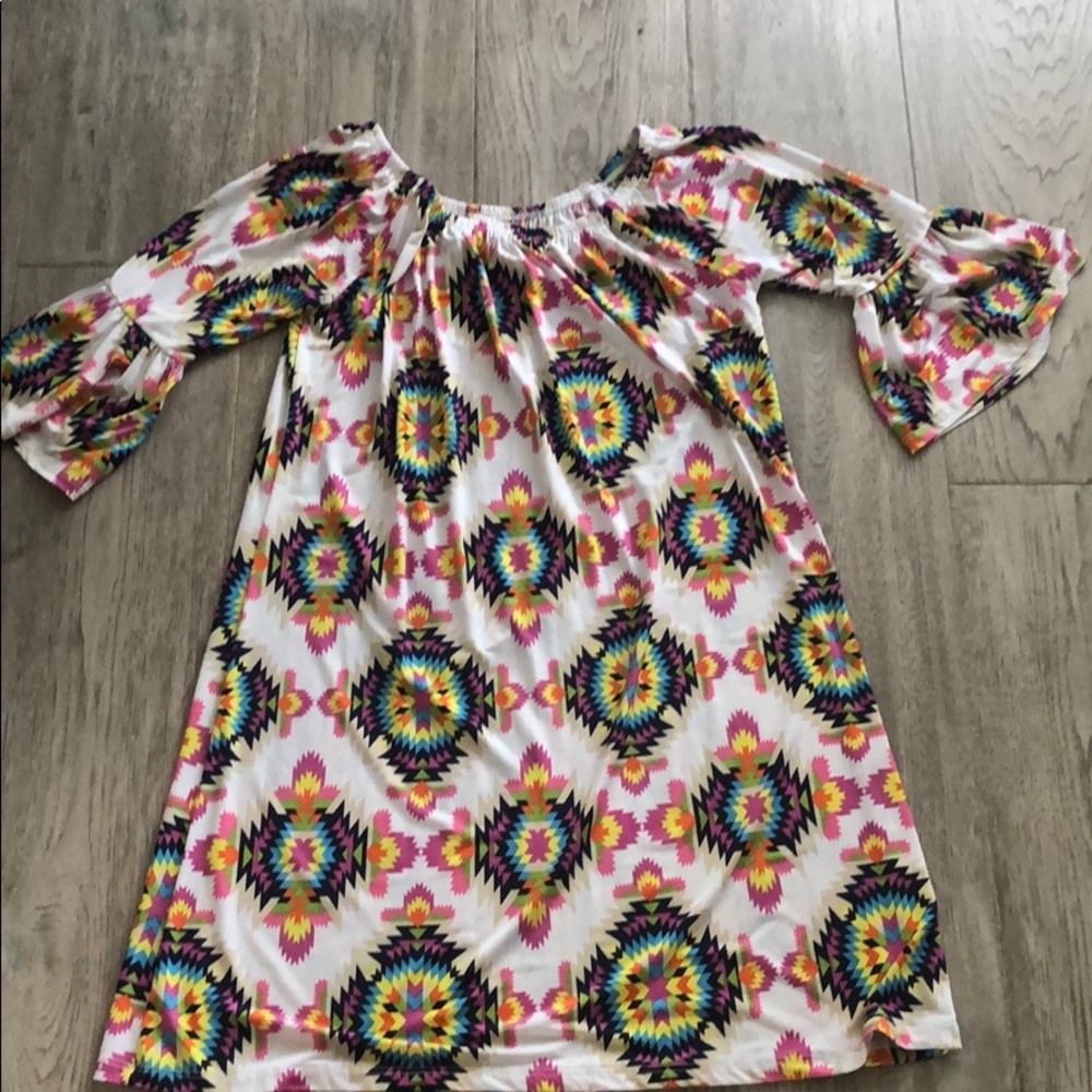 Aztec print dress